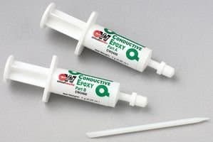 ITW CHEMTRONICS CW2400 Adhesive, EPOXY 2 Part, Syringe, 14G