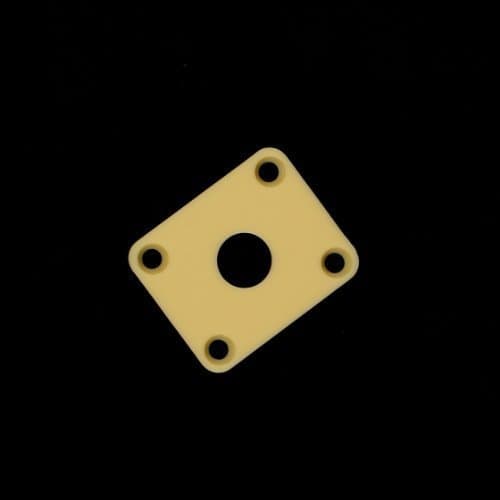 (D81) Plastic square output Jack Plate Cover for LP style Guitar CREAM