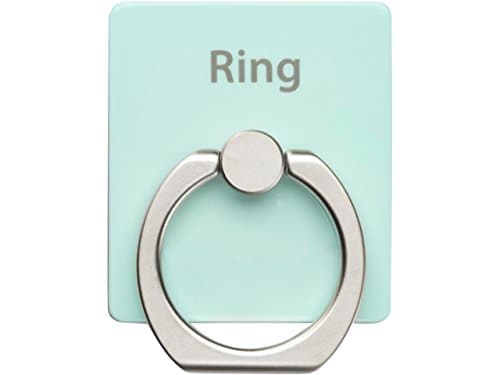 ForLazzy Kickstand, Universal Ring Stand 360 Degree Rotating Grip Ring Holder + Car Holder Mount Holder Cell Phone and Tablets Anti Drop Ring for Apple Android (Ring- Mint-Green)