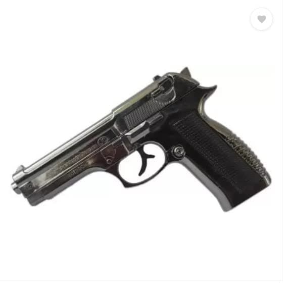 WBD Heavy Metal Gun Pistol Shaped with Barrel Pull Back System and Holster Pocket Lighter(Silver) Heavy Metal Gun Pistol Shaped with Barrel Pull Back System and Holster Pocket Lighter (Multicolor)