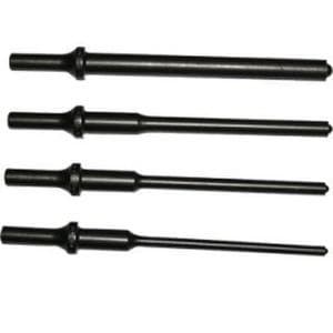 A1106 Pneumatic Bit Set, 4 Piece, 1/4 To 1/2 Roll Pin Drivers, .401 Shank Turn Type. Length 7-1/2