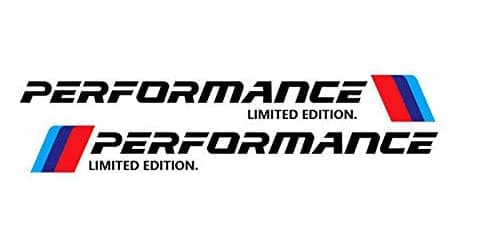 Performance Limited Edition Car Vinyl Self-Adhesive Wall Sticker 23.03 x 5.7 Inches Black