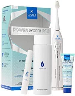 Premium White Pro Sonic Dental Teeth Whitening System with Power Sonic Toothbrush