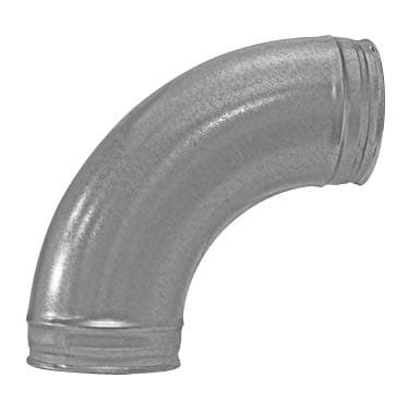 6" X 90 - Dust Collection Elbow (Long Radius) 20 Ga. Galvanized Steel