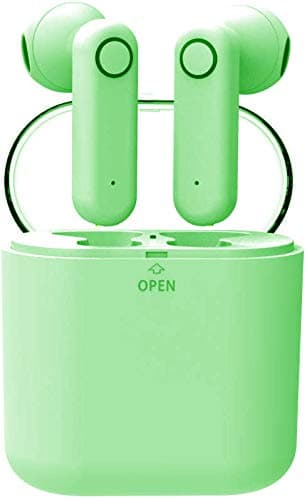 yobola Bluetooth Headset Wireless Earpiece Hands-free Calling with Clear Voice Capture Technology Bluetooth 4.2 Earphones for iPhone Samsung Huawei and Other Smartphones