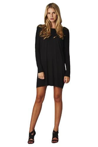 Oversized Women's Tunic Top Shirt or Dress Black Size: Medium - Large