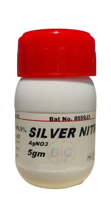 SILVER NITRATE AR - 5gm (AgNO3) CAS No.7761-88-8