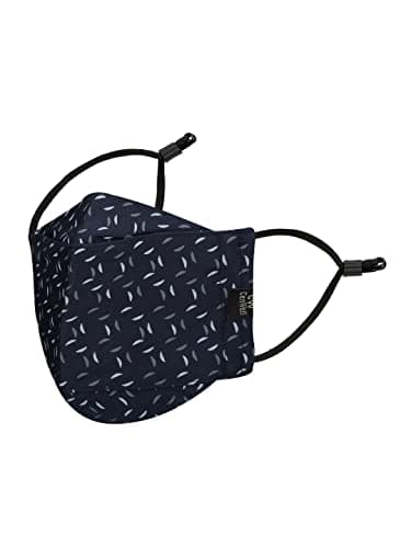 - Reusable, Washable Designer Fabric Cotton 3D Printed 6 Layer Face Mask with Adjustable Earloop, Ear Saver Strap, Melt Blown Filter for Men & Women