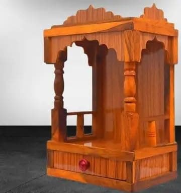Wooden Temple, Pooja Ghar for Home