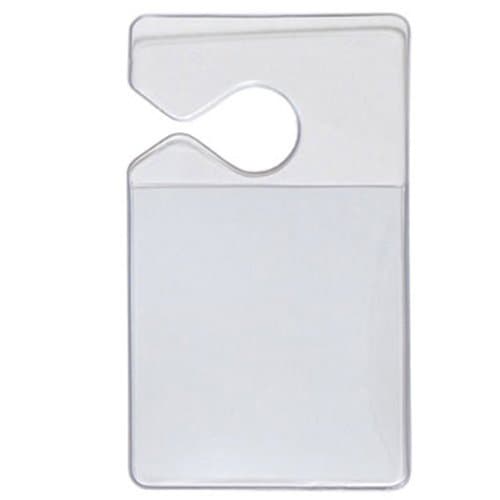 Clear Parking Permit Holder - Vertical Parking Lot Pass Rear View Mirror Hanger