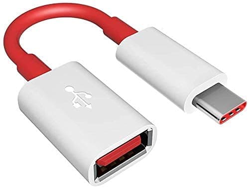 iCall name of trust USB to Type-C OTG Cable Male-Female Adapter Compatible with All C Type Supported Mobile Smartphone and Other Devices (Red)
