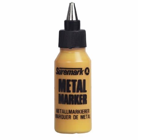 SureMark Metal Marker | Yellow | Single | Ballpoint Paint Marker