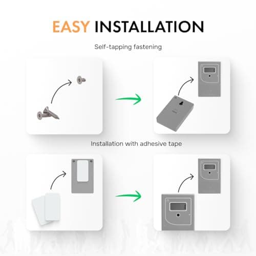 SmartCoounter Retail People Counter Security Checkpoint - Smart Traffic Counter, Infrared Wireless Visitor Counter, Battery Operated Customer Counter, Door Counter for Retail, Easy Use & Install