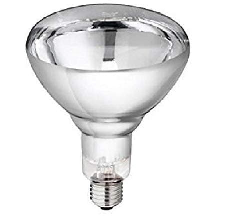 Prabha Murphy Base -E27 250W/ 230W AC Infrared Silver Reflector Glass Bulb Base (Silver)