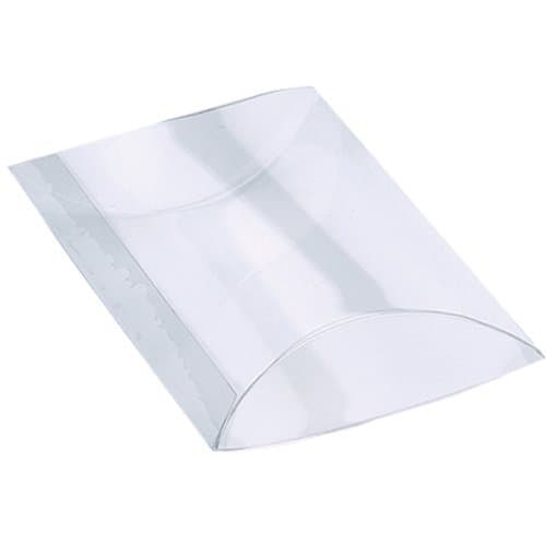 Extra Large Clear Pillow Favor Boxes 6 1/2 Inches - Set of 12