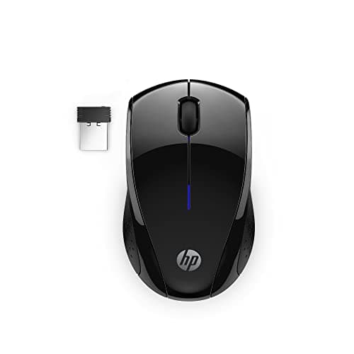 HP X3000 G3 Wireless Mouse - Black, 15-Month Battery, Side Grips for Control, Travel-Friendly, Blue LED, Powerful 1600 DPI Optical Sensor, compatible with Wins PC/Laptop, Mac, Chromebook (683N7AA#ABL)