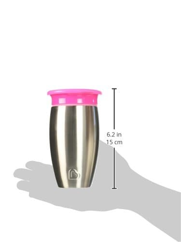 Miracle Stainless Steel 360 Sippy Cup, Pink, 300ml