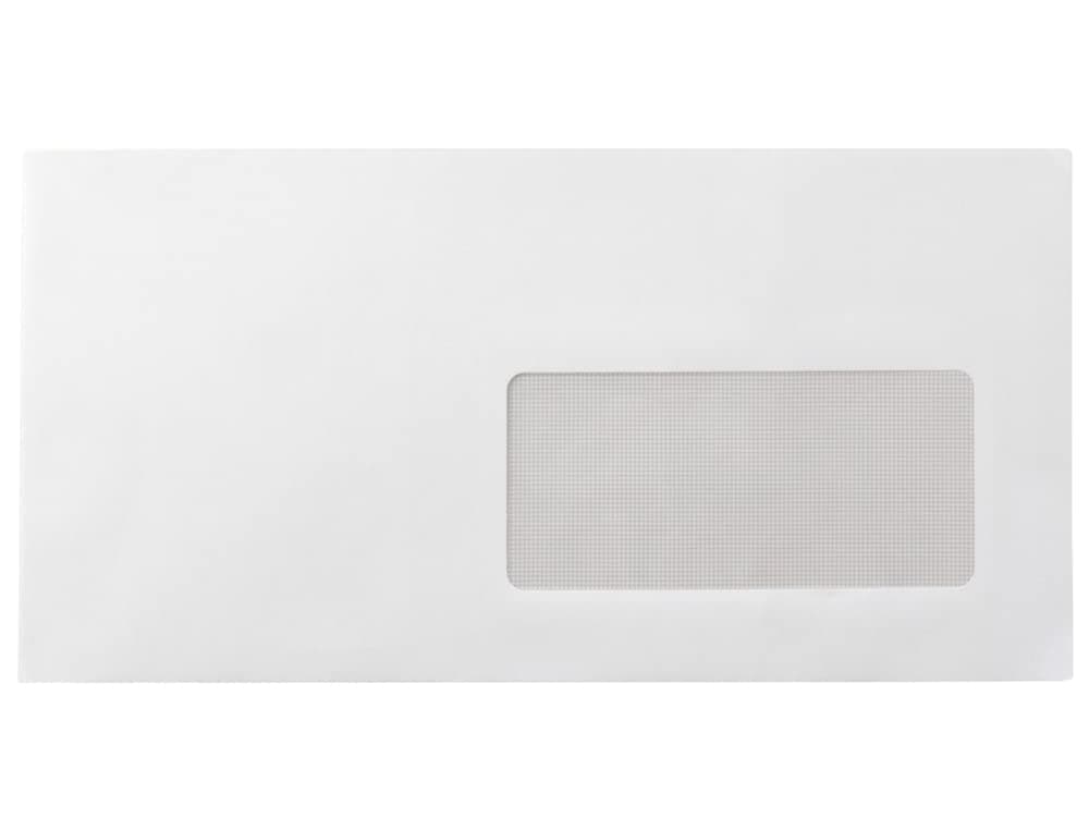 American White Envelope Right Window 115x225mm Silicone Strip Pack of 25