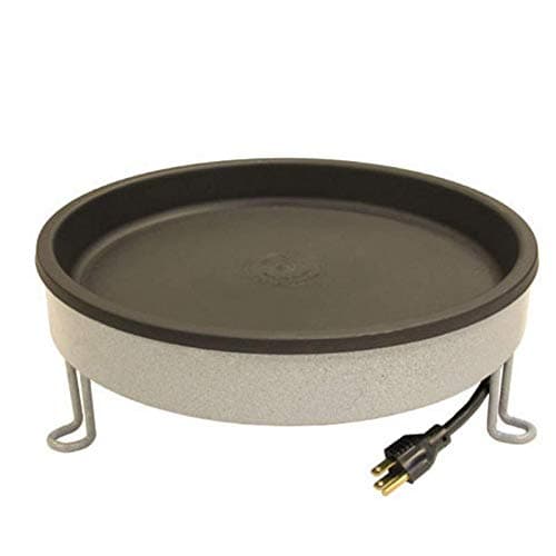 ErvaHeated Bird Baths for Outdoors - Ground Level 14 Inch Bird Bath - 60 Watt Birdbath Heater - Thermostat Controlled, Insulated, Fire Retardant and BPA Safe for Our Feathered Friends