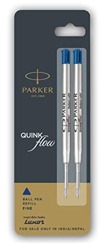Parker Quink Flow Ball Pen Refill (Blue) (2)