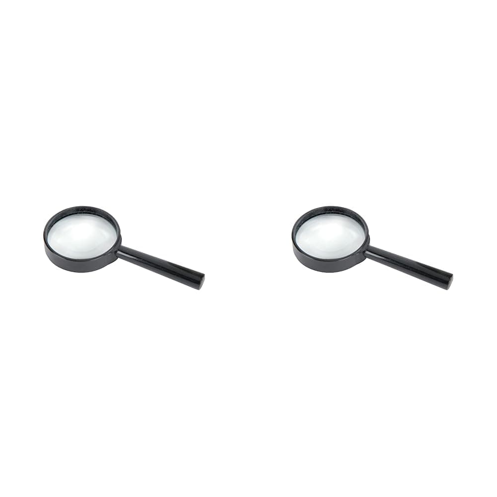 Mercury | Handheld Magnifying Glass | 6 x Magnification, Black (Pack of 2)