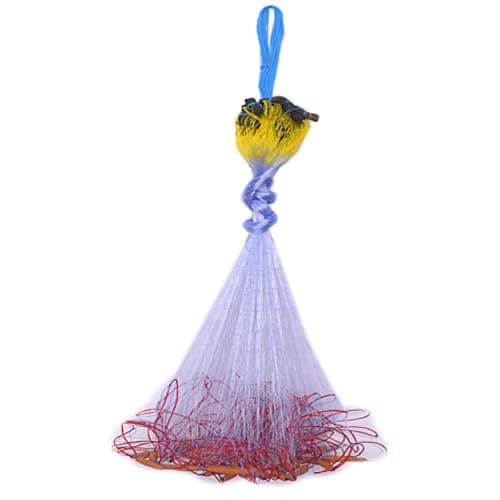 PURKAIT FISHNET 3 FINGER 70mm GILLNET MUD SINKER, HEIGHT 4F, UP LENGHT 50F, DOWN LENGHT 100F Fishing Net
