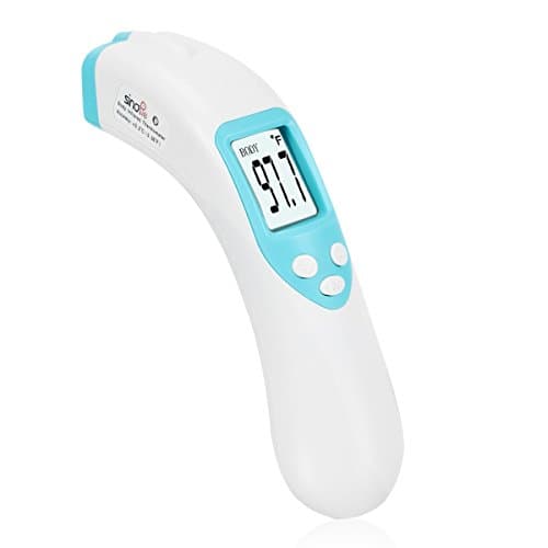 Forehead Thermometer, Non-Contact Infrared Digital Thermometer with LCD Display, Fever Measurement for Baby Children Adults-Updated Microchip for Better Accuracy