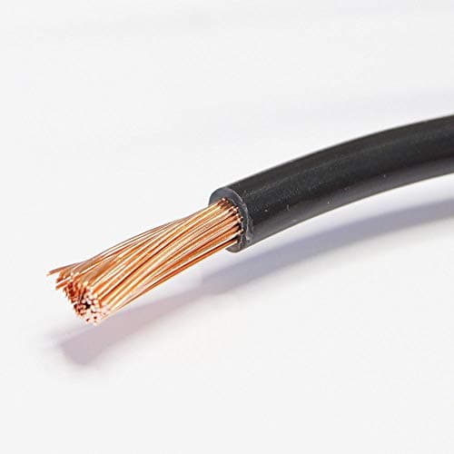 Red & Black Battery/Starter/Welding Flexible PVC Cable Wire 110/170/345 Amp 16mm 25mm 35mm by MKGT® (10mm² Black, 10 Meters)