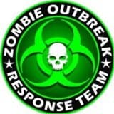 2" Zombie Outbreak Response Team Green Skull Vinyl Decal Sticker