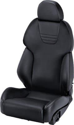 RECARO AM19 STYLE TOPLINE LEATHER BLACK SIDE RIGHT
