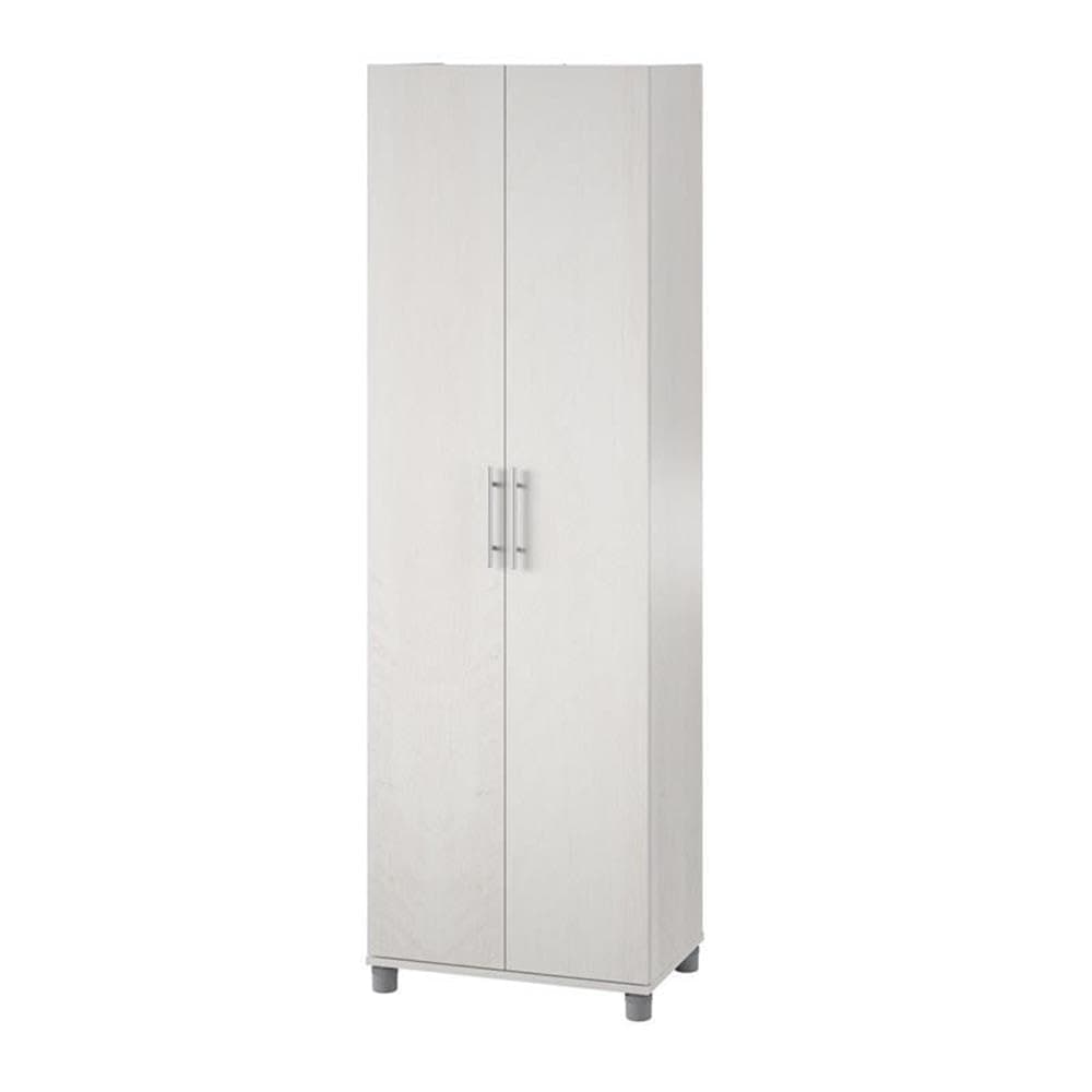 SystemBuild Camberly 24" Utility Storage Cabinet in Ivory Oak