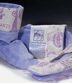 French Stamp Lavender Filled Spa Booties