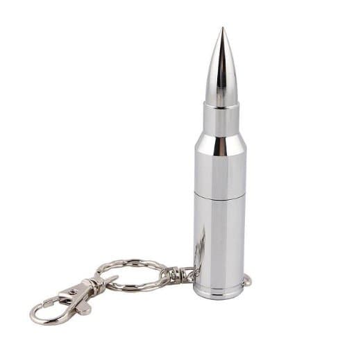 SELCOAUSB Memory Stick Flash Pen Drive Mental Bullet Silver(16GB)
