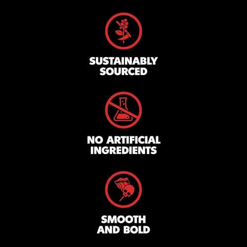 Death Wish Coffee, Medium Roast Whole Bean (10 oz, 6 pack)