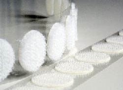 Genuine Velcro 22mm Hook and Loop Self Adhesive White Coins Dots 100 Hook & 100 Loop | Multiples Sent as Continuous Length