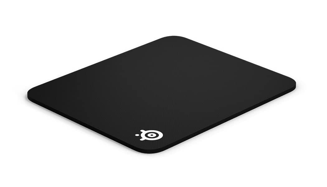 QcK Heavy Cloth Gaming Mouse Pad - Extra Thick 6mm Non-Slip Base - Micro-Woven Surface - Optimized For Gaming Sensors - Size M - Black