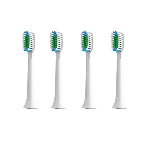 4x Replacement Toothbrush Heads for NEWSTART Electric Toothbrush (White)