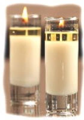 Mixture ORANGE VANILLA 2 oz Clear Soy Votive Scented Jar Candle