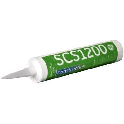 GE SCS1202 White 1200 Construction Silicone Sealant