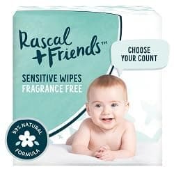 Generic Rascal + Friends Sensitive Baby Wipes (216), White