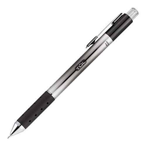 TUL GL1 Retractable Gel Pen, Needle Point, 0.5 mm, Gray Barrel, Black Ink, Pack Of 12 (Limited Edition)