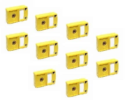 10pc Mini K-Type Thermocouple Wire Connector - Female Plug