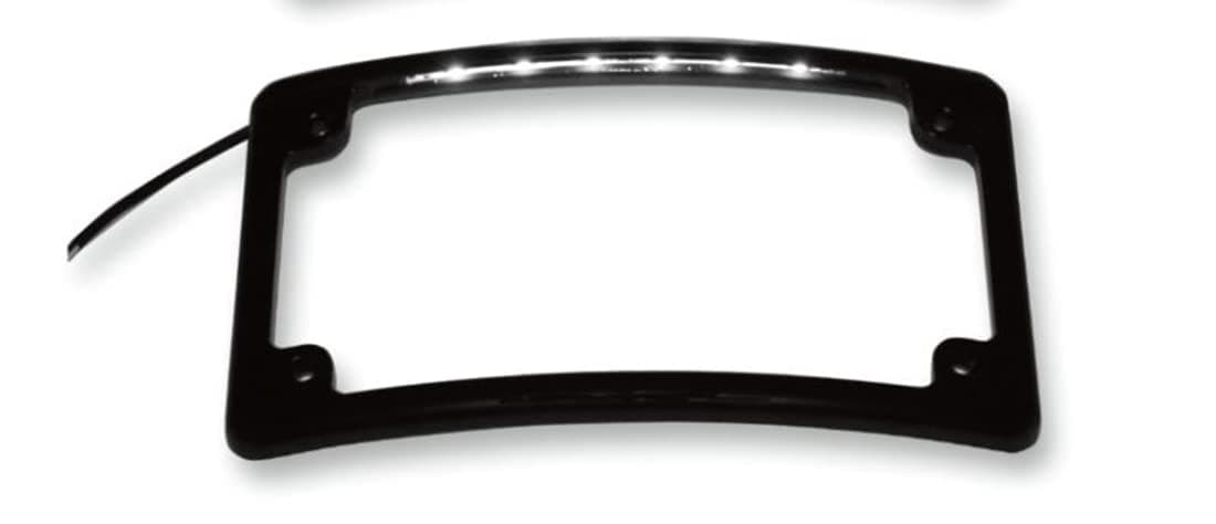 LPF-RAD-B-LP License Plate Frame (Radius-Style Black)