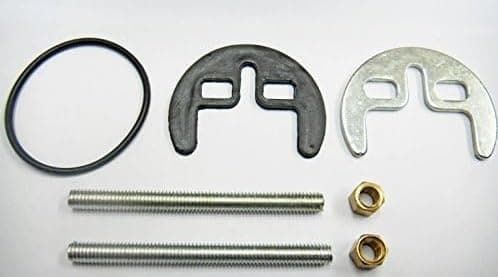 Bathroom Basin OR Kitchen Sink Mixer TAP Two Hole Half Moon Shape Fixing KIT