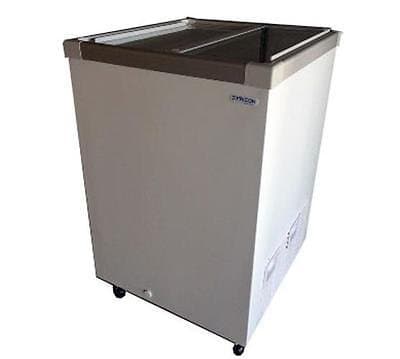 Alamo 4.3 cu. ft. Flat Glass Top Sliding Lid Display Chest Freezer GST-22
