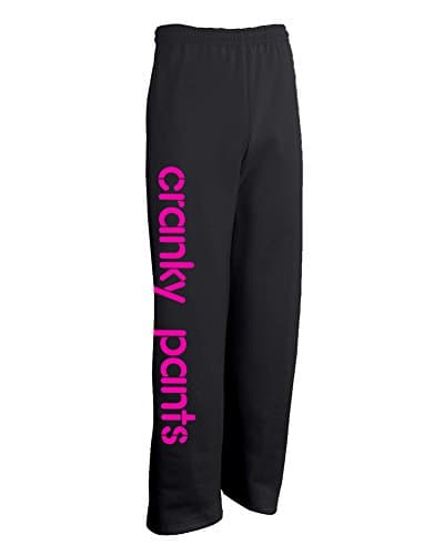 Designs From Jess Big and Comfy Cranky Pants Sweatpants Medium Hot Pink
