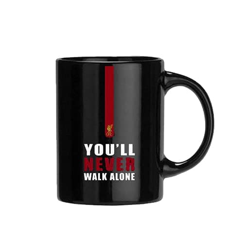 Gen7 You Will Never Walk Alone l Liverpool l Full Black Printed Coffee Mug ! Ceramic Mug. 11 oz Black (350 ml Pack of 1)