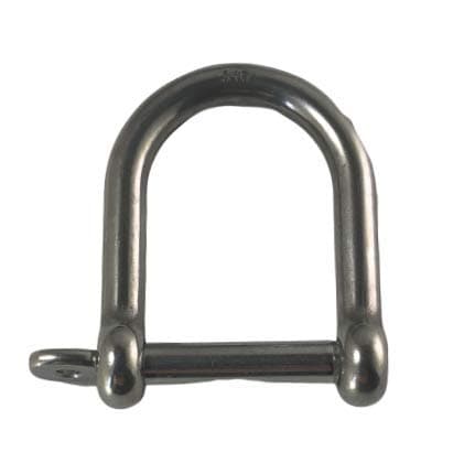 Stainless Steel 316 Wide D Shackle
