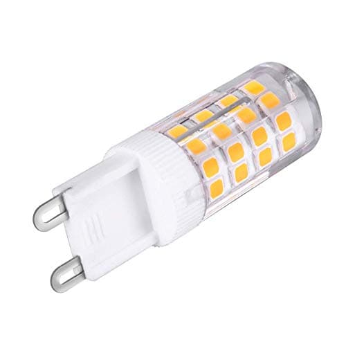 G9 LED Bulb Warm White 6W Replacement 45W Halogen Bulbs, 450 Lumens 3000K,LED G9 Bulb Warm White Light Bulbs AC 220-240V Not Dimmable/4 Pack