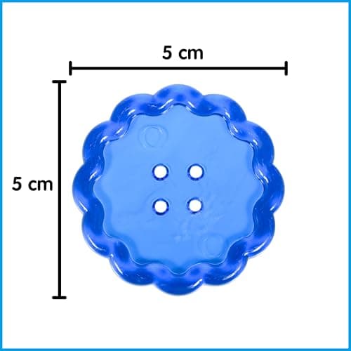 edxeducation Transparent Large Buttons | Mini Jar | Light Table Accessories | For Ages 18m+ | Sensory and Fine Motor Skill Development